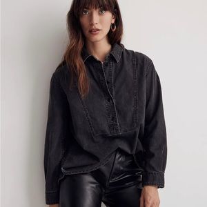 Madewell Long Sleeve Denim Popover Shirt